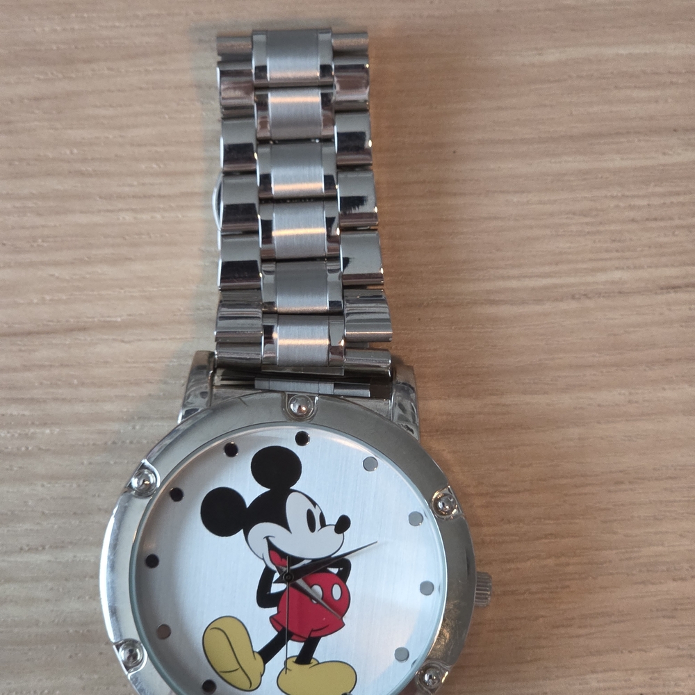 Silver Mickey Mouse Watch